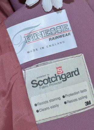 Брендовый непромокаемый плащ тренч с карманами finesse by scotchgard англия4 фото