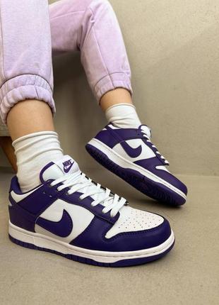 Жіночі кросівки nike dunk low purple