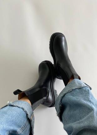 Черевики жіночі bottega veneta lug boots/ботинки женские боттега вэнета6 фото