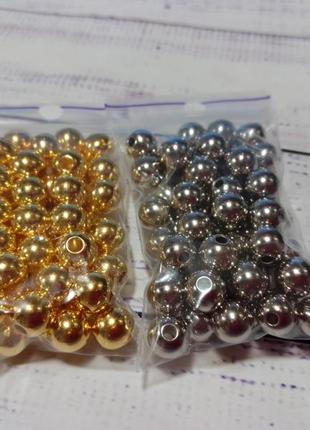 Набір намистин гальваніка. діаметр 8 мм