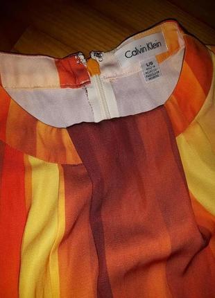 Calvin klein, шикарная шифоновая блуза, р.-l!3 фото