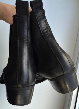 Шкіряні черевики passo per passo 40 р., кожаные ботинки челси казаки9 фото