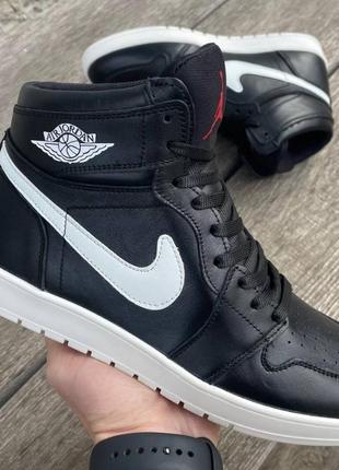 Мужские кожаные демисезонные кроссовки nike