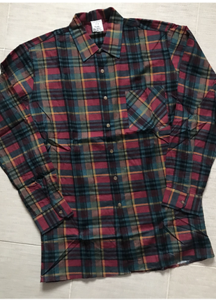 Тепленькая фланелевая рубашка. m xl
