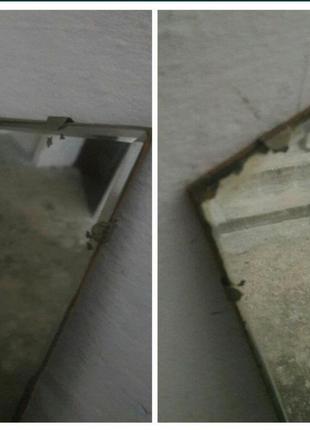 Зеркало фигурное ромбические угольное на раме в прихожую ссср трапеция