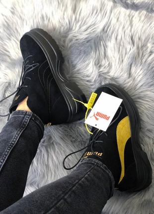 Ботинки puma spring boots yellow black6 фото