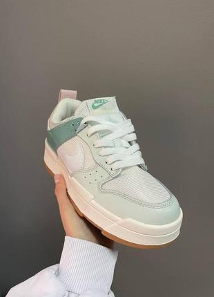 Жіночі кросівки nike sb dunk white mint3 фото