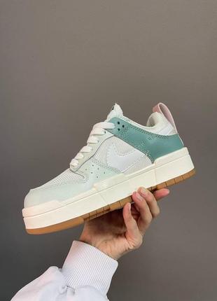 Жіночі кросівки nike sb dunk white mint5 фото