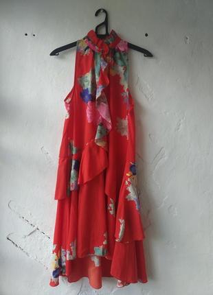 Новое платье сарафан в цветочный принт н&м размер 34