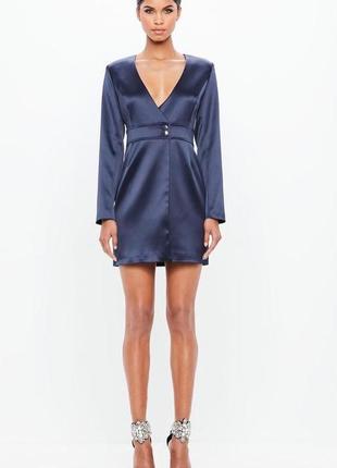 Атласна сукня - піджак блейзер преміум колекції