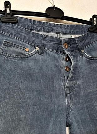 H&m брендовые стильные джинсы мужские синие-голубые дымчатые зауженные slim оригинал4 фото