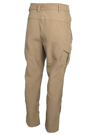 Тактические штаны lesko b001 sand (l) однотонные мужские с теплой подкладкой и карманами на молнии2 фото