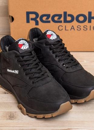 Чоловічі шкіряні зимові черевики reebok