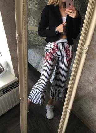 Брюки zara в полоску 2