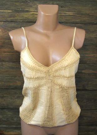 Топик river island, 12, под замш, коричневый, как новый!