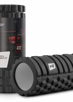 Роликовый массажер eva 33 см black