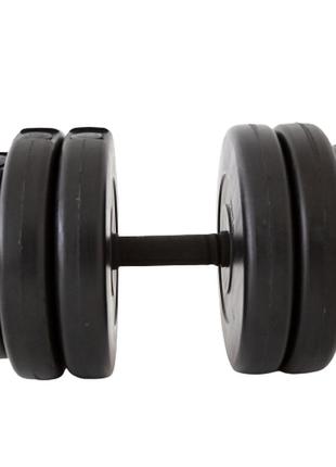 Гантель 26 кг m-sport з металевим грифом.1 фото