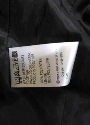 Пиджак стильный marks&spencer, 8 (s, 36), polyester, черный, новый!4 фото