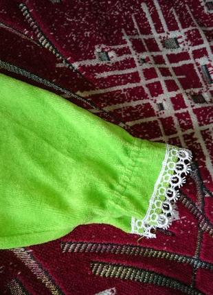 Костюм комплект ( сукні та штани) велюровий для дівчинки 1 - 2 роки6 фото