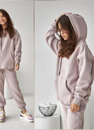 Теплий оверсайз спортивний костюм для дівчинки/ хлопчика