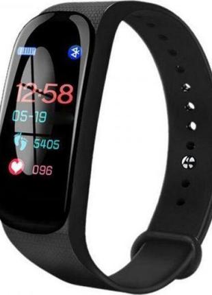 Фитнес браслет smart watch m5 band classic black смарт часы-трекер. цвет: черный