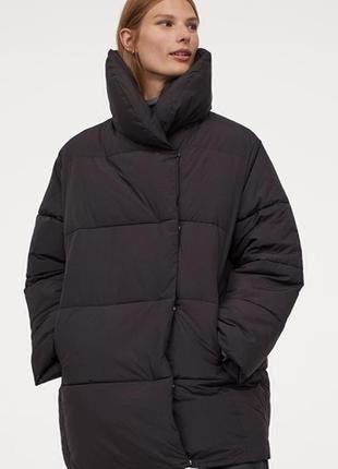 Стильная зимняя куртка  кокон h&m