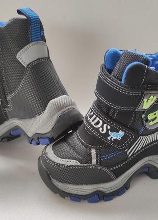 Детские зимние термо ботинки сноубутсы для мальчика 23-283 фото