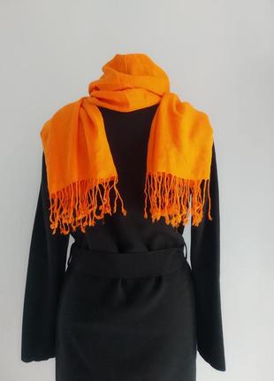 Обнова!яскраво-оранжевий шарф!3 фото