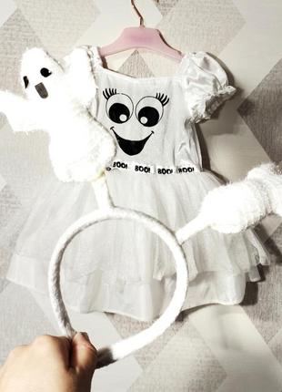 Платтячко привида + обруч (7) плаття на хелловін хеллоуин1 фото
