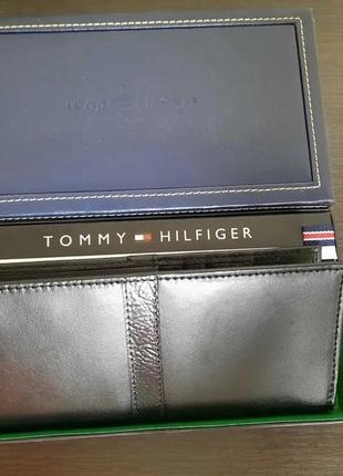 Мужской кошелек tommy hilfiger бизнес класса с rfid-защитой. оригинал6 фото