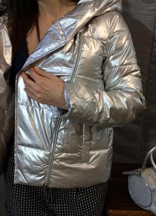 Жіноча куртка - косуха срібна3 фото