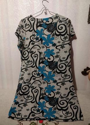 Платье сарафан туника теплое (пог 55-60 см) 722 фото