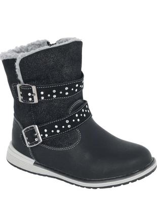 Чоботи lotto водонепроникні дитячі красиві термо чоботи на дівчинку утеплені хутром 28/18.5 см