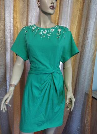 Гарнюще плаття англійського бренду бірюзового,зеленого кольору.