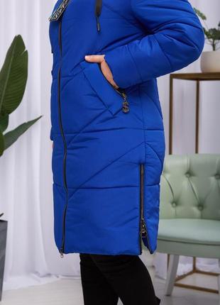 Зимнее женское длинное пальто на тинсулейте. бесплатная доставка.2 фото