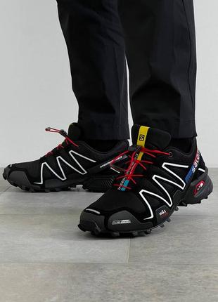 Кросівки чоловічі salomon speedcross 3 black ua/кроссовки мужские саломон спидкросс 3