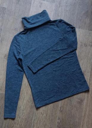 Гольф водолазка mango, гольф xs/s серый, водолазка гольф теплый