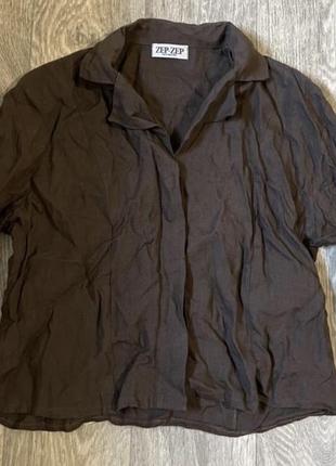 Рубашка новая, оригинал, лен