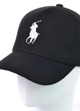 Бейсболка кашемировая polo bkk19404 черный