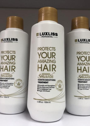 Кератин для волосся luxliss keratin wonder smooth smoothing treatment 100 мл1 фото