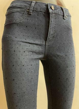 Темно-сині джинси hannah зі стразами