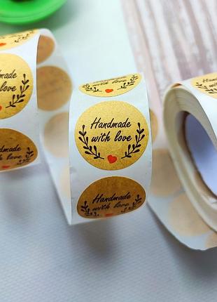 Наліпки #2 hand made with love, наклейки стікери красиві зображення для скетча скрапбукінга творчості рукоділля