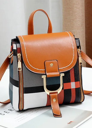 Стильный каркасный городской женский рюкзак - сумка 3623ал