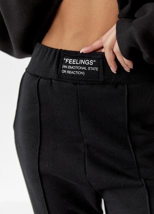 Жіночі штани двунитка з манжетами3 фото