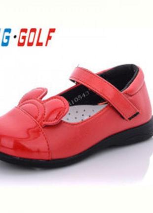 Туфли jong-golf на девочку. цвет красный. размер 25-30.