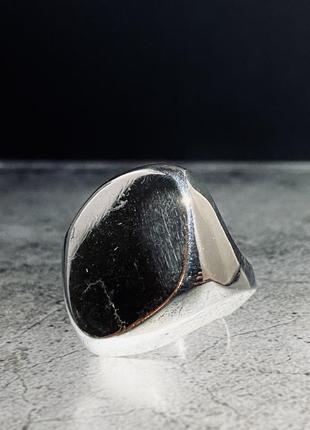 Серебряное кольцо перстень зеркальный зеркало авангард ручной работы не yohji yamamoto margiela chrome hearts