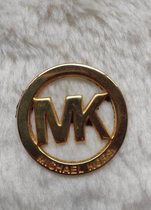 Металлический брелок наклейка фурнитура металлическая надписью mk michael kors2 фото