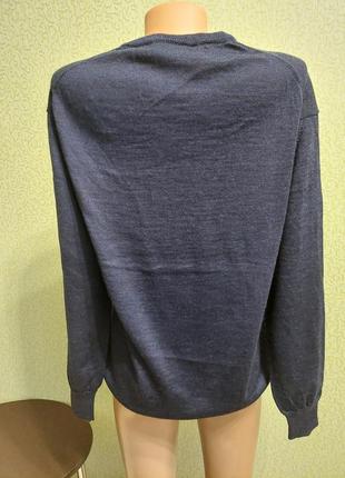 Чоловічий вовняний джемпер светр пуловер із 100% шерсті5 фото