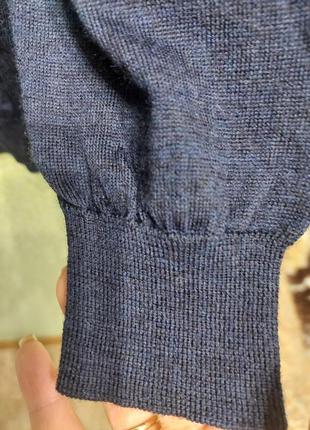 Чоловічий вовняний джемпер светр пуловер із 100% шерсті8 фото