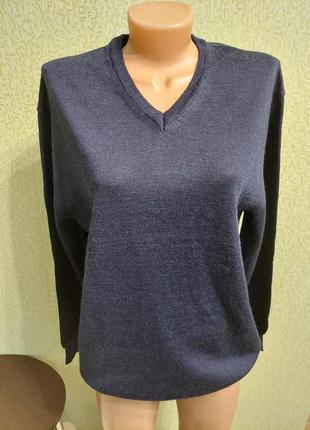 Чоловічий вовняний джемпер светр пуловер із 100% шерсті3 фото